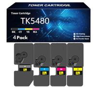 TK5480 Cartouche de Toner de Remplacement pour Kyocera TK5480 TK-5480K TK5480C TK5480Y TK5480M Toner Compatible pour imprimante Kyocera ECOSYS PA2101cx MA2101cfx avec Puce,4 Color-4 Pack
