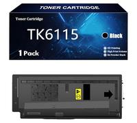 TK6115 Cartouche de Toner Remplacement pour Kyocera TK6115 TK-6115 TK6115 Toner Compatible pour Kyocera ECOSYS M4125idn M4132idn Imprimante avec Puce,Black-1 Pack