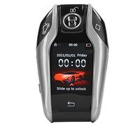 TK800+ clé de voiture télécommandée intelligente, LCD écran tactile tout en un Entrée sans clé Auto Lock Déverrouiller Window Lift Trunk Télécommande, pour tous les démarrages du(Argent)
