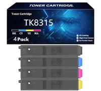 TK8315 Cartouche de Toner Compatible Cartouches pour Kyocera TK8315 TK8315K TK8315C TK8315Y TK8315M pour Kyocera TASKalfa 2550ci Imprimante avec Puce,4 Color-4 Pack