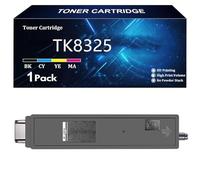 TK8325 Cartouche de Toner Compatible Cartouches pour Kyocera TK8325 TK-8325K TK-8325C TK-8325M TK-8325Y pour Kyocera Taskalfa 2551ci Imprimante avec Puce,Black-1 Pack
