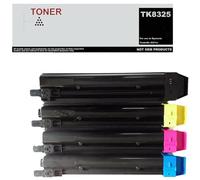 TK8325 Lot de 4 toners compatibles avec Kyocera TK8325K, TK8325C, TK8325M, TK8325Y pour Taskalfa 2551ci