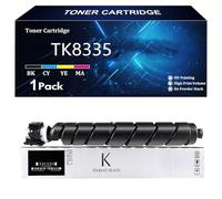 TK8335 Cartouche de Toner Compatible pour Cartouches pour Kyocera TK8335 TK8335K TK8335C TK8335Y TK8335M pour Kyocera TASKalfa 3252ci Imprimante avec Puce,Black-1 Pack