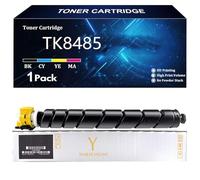 TK8485 Remplacement de Cartouche de Toner pour Kyocera TK8485K TK8485C TK8485Y TK8485M Toner Compatible pour Kyocera TASKalfa MZ4001ci MZ50001ci MZ6001ci MZ7001ci Imprimante,Y-1 Pack