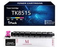TK8515 Cartouche de Toner Compatible Cartouches pour Kyocera TK8515 TK8515K TK8515C TK8515Y TK8515M pour Kyocera TASKalfa 5052ci 6052ci Imprimantes avec Puce,Magenta-1 Pack