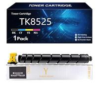 TK8525 Cartouche de Toner Compatible Cartouches pour Kyocera TK8525 TK8525K TK8525C TK8525Y TK8525M pour Kyocera TASKalfa 4052ci 4053ci Imprimantes avec Puce,Yellow-1 Pack