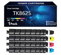 TK8625 Remplacement de Cartouche de Toner pour Kyocera TK8625K TK8625C TK8625Y TK8625M Toner Compatible pour Kyocera TASKalfa MZ4001ci Imprimante avec Puce,4 Color-4 Pack
