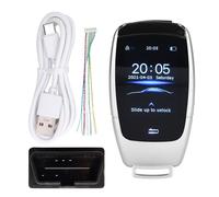 TK900 LCD Key Remote Keyless Entry for Start Stop Engine Offers High Resolution 2 Inch Side Physical Buttons Keyless Entry Window Function and Compatibility with One Start (Silver)