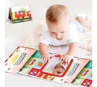 TK99SW Montessori Jouet, Jouet Bébé 0-18 Mois, Miroir Bebe Eveil Coloré Jouets Sensoriels, Jeux avec Miroir Pliable Cadeau Bebe Naissance Fille Garcon Bebe 0 3 6 12 18 Mois