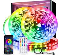 TK99SW Ruban LED 30 metre, Led Chambre Bluetooth avec Télécommande et Contrôle via APP, Synchronisation de la Musique, Mode Minuterie, pour Noël, Mariage, Fête et Chambre (15m*2)