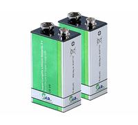 TKA 2 piles bloc 9V (6LR61) lithium Super-Longlife