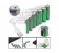 TKA 4 accus AA et 4 accus AAA avec port de chargement USB-C