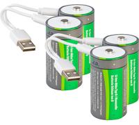 TKA 4 accus lithium-ion D 5400 mAh avec port de chargement USB-C