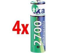 TKA 4 accumulateurs AA NiMH 2700 mAh