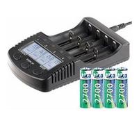 TKA : Chargeur rapide haute performance avec écran et 4 accus NiMH type AA