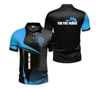 TKAJHPAH Polo 3D Homme Couleurs Contrastées Style Streetwear pour The H.Or.d.e Rugby Manches Courtes Respirant Idéal L'entraînement T Shirt À-LanSe||x_l