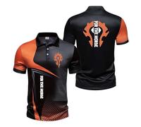 TKAJHPAH Polo 3D pour Homme Couleurs Contrastées Style Streetwear pour The H.Or.d.e Rugby Manches Courtes Respirant Idéal L'entraînement T Shirt À-ZongSe||x_l