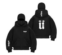 TKAJHPAH Sweat À Capuche Cagoule Confortable Hommes pour U.n.k.u.t Hauts Manches Longues Vestes Double Fermeture Éclair Vêtements D'extérieur Patchwork-HeiS||l