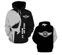 TKAJHPAH Sweat Capuche À Manches Longues pour Hoamme Imprimé 3D Style Décontracté Streetwear Collection Printemps Automne I.s.l.e of M.a.n T..T-F||m