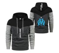 TKAJHPAH Sweat Shirts À Capuche Hommes Style Streetwear pour D.R.OI.T AU B.UT Vêtements D'extérieur Actifs Manteaux Patchwork Hauts Manches Longues Confortables-HeiSe||XX_l