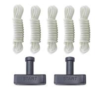 TKCBCD GX390 420cc Générateur 5000 6500 7000 8500 9000 9500 Cordon de traction compatible avec Honda Champion GX340 396cc 4,5 mm Corde de traction 1,4 m avec poignée de démarrage (5 cordes et 2