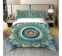 TKCQX Mandalas Housse de Couette 240x260 Enfant GarçOn Fille Adulte Parure de Lit 240x260 Mandalas Housse de Couette 1 Personne en Microfibre avec Taie d'oreiller 65x65 cm avec Fermeture éClair