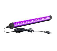 Tkdaksy 15W LED Lumiere Noire, Barre de Lumières UV, barres de lumière noire portable, neon lumiere noire 395-405 nm pour Halloween, Noël Soirée, Body Painting Peinture, Disco