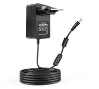 TKDY Adaptateur Secteur 12V 2A pour Haut-Parleur de Tourne-Disque, Compatible avec LP&No.1, 1byone, Audio-Technica et Crosley Radio CD Tourne-Disque Cordon d'alimentation