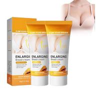 Tkekruh 2PC Crème de Massage des Seins 60g, Crème d'Amélioration des Seins, Augmentation élasticité du buste, pour l'Élargissement des Seins, Crème Raffermissante pour la Poitrine, Enhance Cream