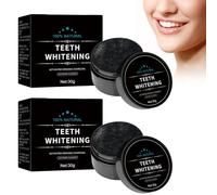 Tkekruh 2PC Poudre de Blanchiment des Dents 30g, Haleine Fraîche, Enlèvement du Tartre, Whitening and Stain-Removing, Blanchiment Dentaire, pour Enlever les Taches et Blanchir les Dents