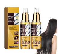 Tkekruh 2PC Sérum Capillaire 50ml, Traitement De Conditionnement Profond, Traitement Anti-frisottis pour Cheveux Secs, Cassants et Abîmés, Cure contre les Pointes Fourchues et la Casse