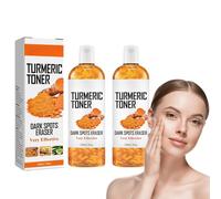 Tkekruh 2PC Turmeric Toner au Curcuma 100ml, Tonique Exfoliant pour le Visage Turmeric Dark Spot Corrector Serum, Toner Hydratant Visage, Estomper les Marques D'acné