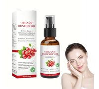 Tkekruh Huile de Rose Musquée 30ML, Sérum Raffermissement Du Visage, Hydratante et Nourrissante, pour Éclaircir et Hydrater, Soulager les Rides, Anti-âge et Anti-rides, Daily Care