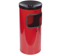 TKG 360014 Poubelle murale de sécurité avec dispositif basculant Rouge Ø 180 mm Hauteur 410 mm