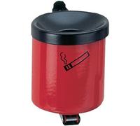 TKG Cendrier mural D.150xH145 mm rouge avec dispositif basculant