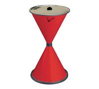 TKG Cendrier sur pied D405xH770mm rouge tôle en acier TKG Quantité:1