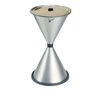 TKG 350037 Diabolo Cendrier sur pied en plastique et tôle d'acier Argenté Ø 405 mm 770 mm Hauteur 770 mm