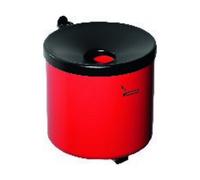 TKG Wandascher Ø90xH100mm en argent mat avec dispositif d'inclinaison TKG Quantité:1