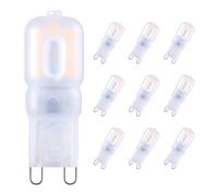 tkhetiana G9 LED Light 2.5w, ampoule G9 lampe à économie d'énergie, Ampoule LED 250 lumens, blanc chaud 3000k G9 petite Ampoule LED, 2.5w remplacé par 25W halogène, ac220-240V, lot de 10