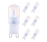 Tkhetiana Lot 6 ampoules LED G9 2,5 W, blanc chaud 3000 K remplacement 25 W-30 W AC220-240 V