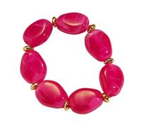 Tkidplw Bracelet élastique extensible unique ovale en acrylique pour une tenue décontractée et formelle, taille unique, Comme décrit