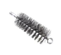 Tkidplw Brosse de nettoyage solide avec poils en acier pour nettoyage profond des particules d'huile, pour diverses variétés de charbon, brosse permanente pour tuyaux de poêle