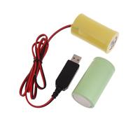 Tkidplw Câble alimenté par USB pour éliminateurs de Batterie 3V LR20 D | Remplacez la batterie 2Pc 1, 5 V D par un câble alimenté par USB pour télécommande, lampe de poche, torche,