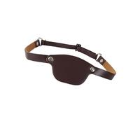 Tkidplw Cache-œil médiéval en cuir vintage en relief pour Halloween, accessoire de lunettes médiévales pour homme Jeu de rôle Squelette Capitaine