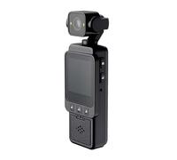 Tkidplw Caméra de poche portable 1080p avec écran rotatif à 180 degrés WiFi Vidéo Enregistreur de mouvement Sports de plein air Lentille rotative Action pour l'extérieur