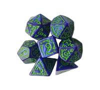 Tkidplw Dés de différentes Formes, différents nombres de Visages, numériques éducatifs, Divertissement de Bureau, Jeu de Table en Acrylique, 7 pièces