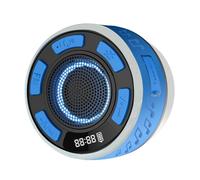 Tkidplw Douche étanche IPX6 avec lumière RVB et écran LED, douche avec ventouse amovible, son clair et équilibré à 360° pour améliorer l'humeur