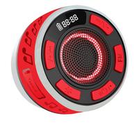 Tkidplw Douche étanche IPX6 avec lumière RVB et écran LED, douche avec ventouse amovible, son clair et équilibré à 360° pour améliorer l'humeur