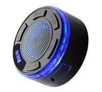 Tkidplw Douche étanche IPX6 avec lumière RVB et écran LED, douche avec ventouse amovible, son clair et équilibré à 360° pour améliorer l'humeur