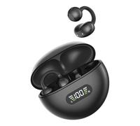 Tkidplw Écouteurs de traducteur intelligent, 164 langues, compatibles Bluetooth, écran LED 5.4, ajustement confortable, crochets d'oreille compatibles avec Bluetooth